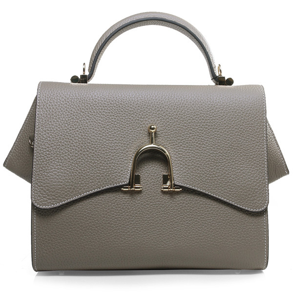 H1955 Hermes Stirrup Top Handle Bag H1955 grigio